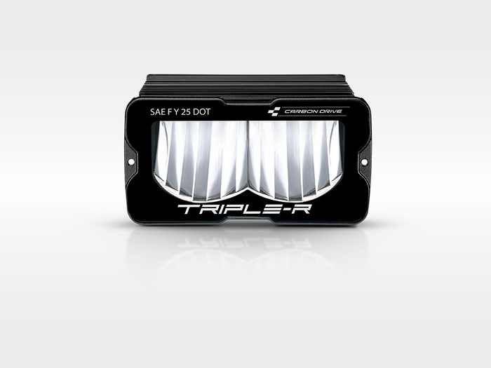 Triple-R Carbon-2 DRIVE LED Light – Clear / White Dip