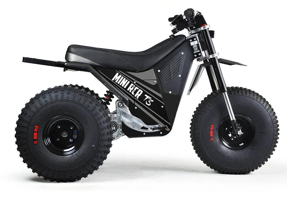 MINI RCR T3 - Black with Black Carbon Fenders