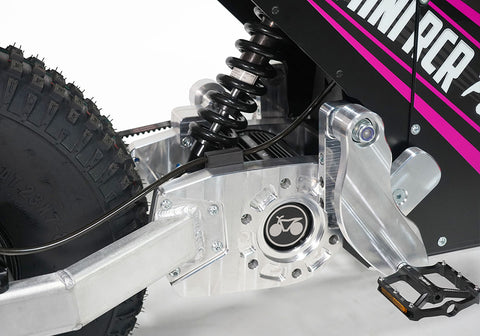 MINI RCR F2 - Pink with Black Carbon Fenders