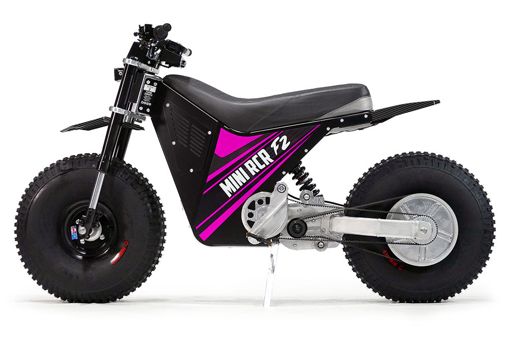 MINI RCR F2 - Pink with Black Carbon Fenders